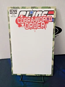 GI JOE COBRA WORLD ORDER PRELUDIO COPERTINA VUOTA VARIANTE 9,8 QUASI NUOVO FALLO FIRMARE / ARTE - Foto 1 di 10