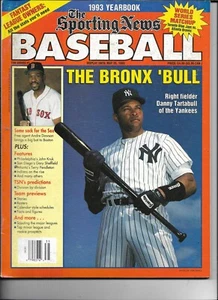 SPORTING NEWS-- BASEBALL MAGAZINE---1993----DANNY TARTABULL COVER - Picture 1 of 1