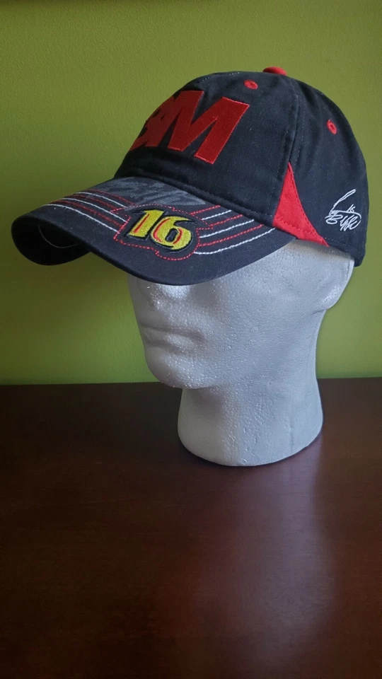 Auténtico sombrero autografiado de Greg Biffle NASCAR Roush Fenway Racing 3M #16. NUEVO. Foto 1 de 4