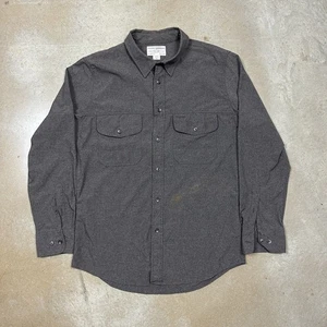 CC Filson Hemd Herren M Grau Button Down Hemd Nylon Polyester Langarm Erwachsene - Bild 1 von 6