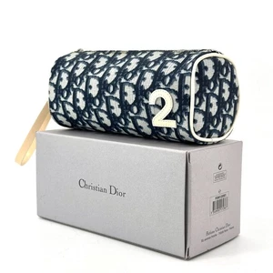 Christian Dior Trotter Pouch with Number 2 Logo Beige Canvas Authentic with Box - Picture 1 of 24