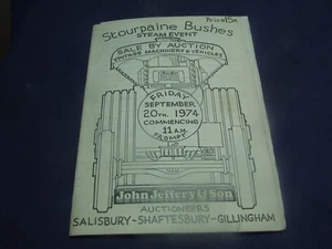 GREAT DORSET STEAM FAIR AUCTION PROGRAME 1974 - Picture 1 of 2