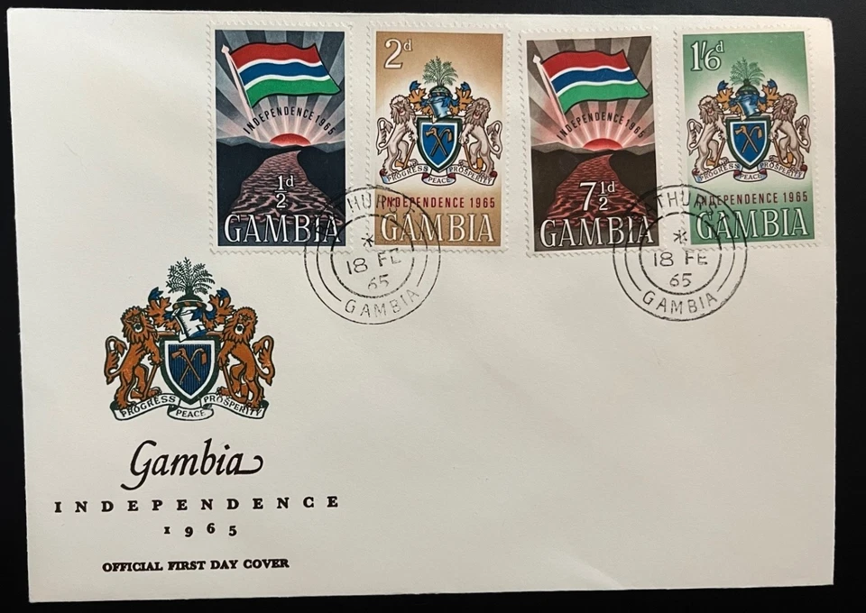 Gambia 1965 Scott 206-209 First Day Cover Gambian Independence - Image 1 of 1