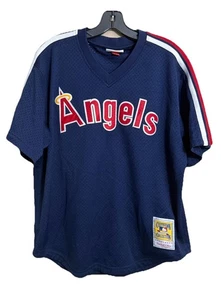 Authentic Mitchell & Ness Reggie Jackson MLB Los Angeles Angels 1984 Jersey 44 - Picture 1 of 8