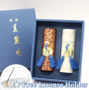 Premium Japanese Incense Sticks Sandalwood & Aloeswood w/ Holder Made in Japan - Picture 1 of 12