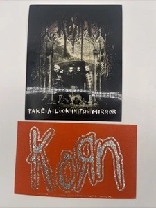 Set Of 2 Korn Rock Band Vinyl Stickers: Official, Early 2000s, C&D Visionary - Picture 1 of 4