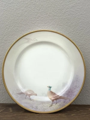 Gilman Collamore & Co New York Lenox Pheasant Plate 9” Gold Trim - Image 1 of 4