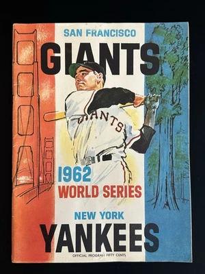 1962 San Francisco Giants World Series Program vs NY Yankees - EX unscored - Image 1 of 4