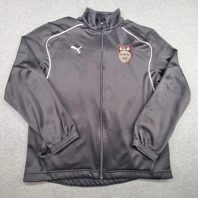 Chaqueta deportiva Puma para hombre pequeña negra cremallera completa BFC escudo de club de fútbol parche deportivo Foto 1 de 4