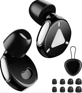 Fismool – Silicone Earplugs with Case for Sleep Comfort 35dB (SNR) Black - Picture 1 of 6