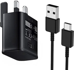 Cargador rápido oficial Samsung EP-TA200 Reino Unido USB a cable tipo C EP-DT725BBE - Imagen 1 de 16