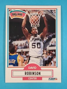 1990-91 Fleer RC David Robinson San Antonio Spurs #172 🏀 - Picture 1 of 2