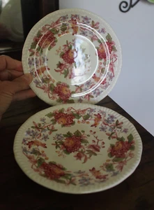 2 PLATOS ANTIGUOS DE MANTEQUILLA DE PAN ASTER COPELAND SPODE 6,5" Inglaterra - Imagen 1 de 7