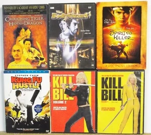 6 MARTIAL ARTS FIGHT DVD movies Lot #M736 FREE US S/H Uma Thurman Chow Yun Fat - Picture 1 of 1