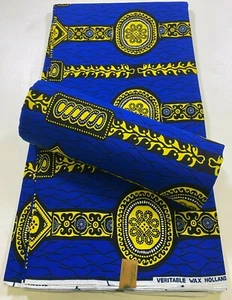 African Wax Print,Ankara Wax Print,Sell by 6 yards,100% Cotton - Picture 1 of 2