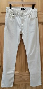 Club Monaco Men's Slim Fit Straight White Jeans Size 32 x 32 - Picture 1 of 8
