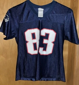 NFL TEAM APPAREL NEW ENGLAND PATRIOTS WES WELKER WOMENS 83 SMALL (B35) - Picture 1 of 4