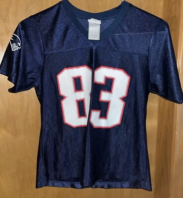 Ropa del equipo de la NFL PATRIOTAS DE NUEVA INGLATERRA WES WELKER MUJER 83 PEQUEÑA (B35) Foto 1 de 4