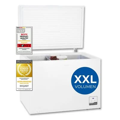 Exquisit Gefriertruhe, Tiefkühltruhe, 2-in-1 Gerät, 292 Liter, GT300-050C weiss - Bild 1 von 4