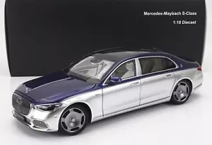 Almost-Real 1/18 Mercedes Benz Classe S600 V12 Maybach Blu Argento ALM820125 - Foto 1 di 11