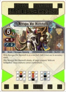 3x Novogus War Mammoth EOJ SET3 #252 PS3 Eye Of Judgment English NM/Unplay UC - Picture 1 of 1
