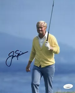 JACK NICKLAUS SIGNED YOUNG AUTOGRAPH PGA GOLF 8X10 PHOTO PROOF JSA COA #3 - Picture 1 of 3
