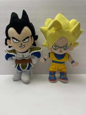 Figuras de acción de peluche Dragon Ball Z Vegeta and Son Goku 11" nuevo estado Foto 1 de 4