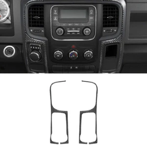 Carbon Fiber Interior Center Air Vent Side Cover Trim For Dodge RAM 1500 2013-18 - Picture 1 of 12