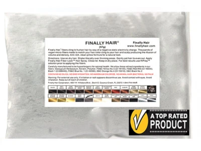 Hair Fibers in 23 Colors Choose A Size - Finally Hair "A" Grade over 27,500 SOLD - Image 1 of 4