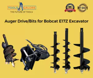 Auger Drive/Bits for Bobcat E17Z Excavator High Grade Steel Earth Clay Rock - Picture 1 of 7