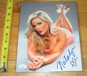 Natalya Neidhart Wrestling Autographed 8x10 Photo Signed COA JSA WWE orange - Picture 1 of 1