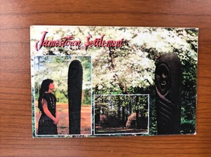 Vtg JAMESTOWN SETTLEMENT Picture Fridge Magnet 3x2.5 - Picture 1 of 2