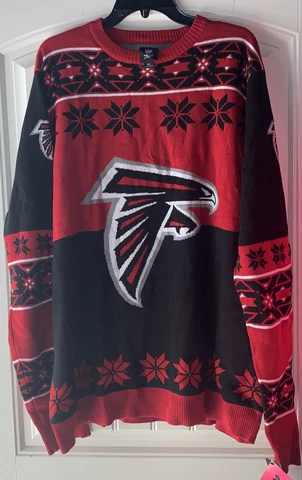 FOCO Atlanta Falcons NFL Christmas Sweater Mens 2XL - NEW Cover