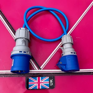 32Amp Plug to 16Amp 1x Meter Socket Adaptor fly lead arctic flex 2.5mm cores - Picture 1 of 3