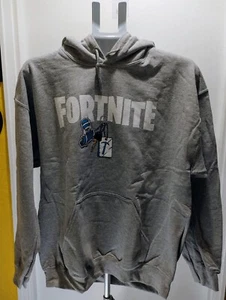Fortnite Fleece gefütterte Kängurutasche Hoodie in Grau Größe L - Bild 1 von 17