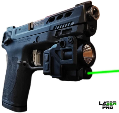 LASERPRO Green Rechargeable Laser & LED Light: S&W Shield EZ Equalizer SD9 SD9VE SD40VE