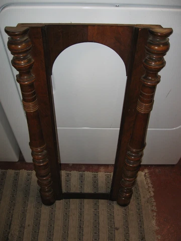 Antique Wooden Wall Regulator Clock Door Original Cover