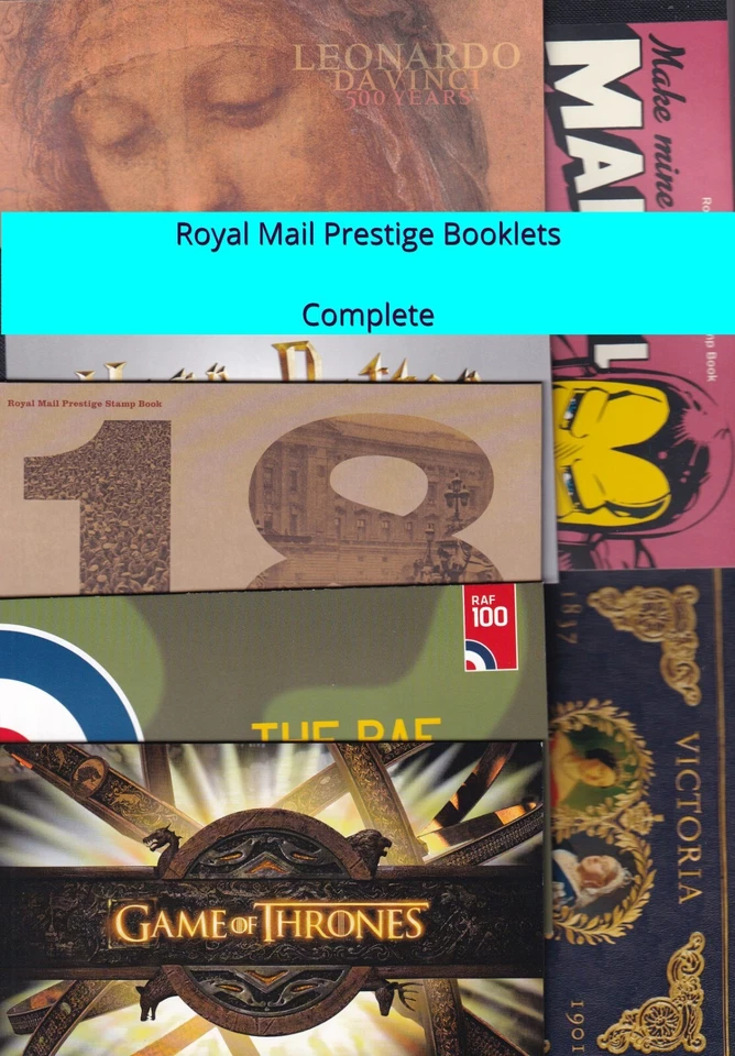 Royal Mail Complete Prestige Booklets - Select from List - Image 1 of 1