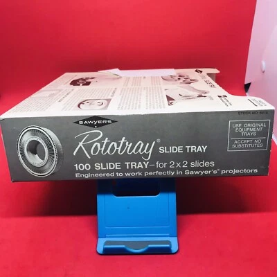 Bandeja deslizable rotativa vintage GAF Sawyer's carrusel llena con 100 diapositivas Foto 1 de 4