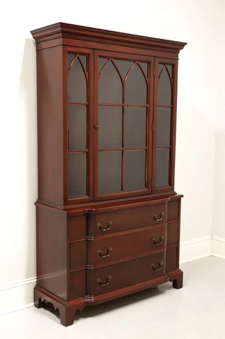 GEORGETOWN GALLERIES Mahogany Georgian China Cabinet Cover
