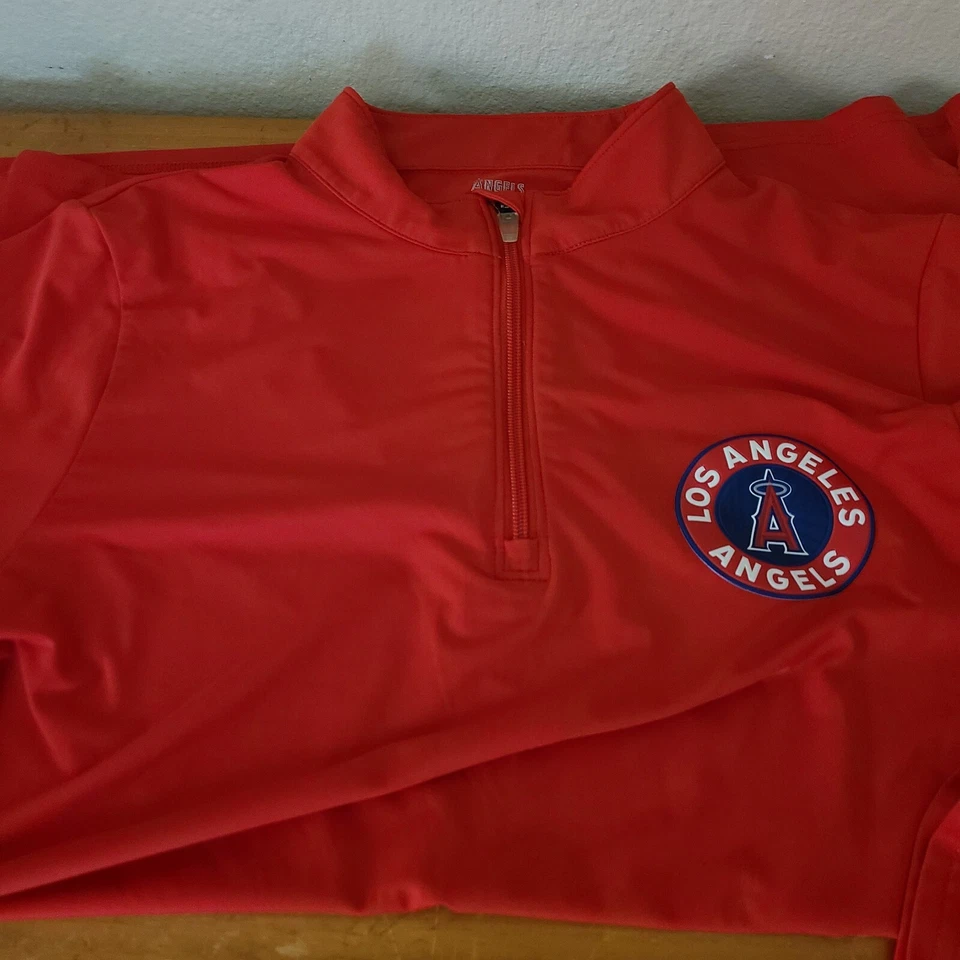 Chaqueta LA Angels City Connect, Cuarto Cremallera Para Hombre Mediana, Anaheim Angels Foto 1 de 4