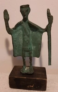 Bronzetto Nuragico Sardo CAPO TRIBU cm 15,5 Sardegna Nuragica - Foto 1 di 12