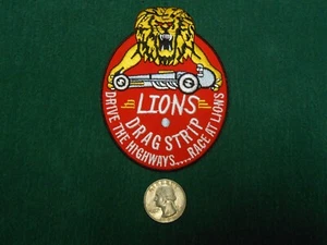 LIONS DRAGSTRIP GIACCA PATCH COLORE PIENO NUOVO - DRIVE THE HIGHWAYS RACE AT LIONS - Foto 1 di 4