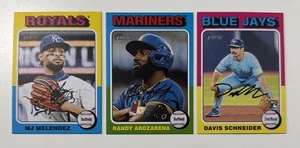 (3) 2024 Topps Heritage High Number Mini Lot Randy Arozarena 548 425 697 - Bild 1 von 5
