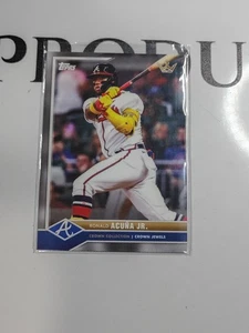 RONALD ACUNA JR 2022 TOPPS CROWN Jewels COLLECTION #4 Atlanta BRAVES - Picture 1 of 2