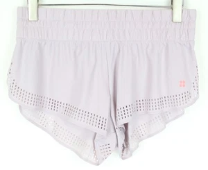SWEATY BETTY Women's Sport Shorts L Light Pink Lightweight Stretchy Breathable - Picture 1 of 7
