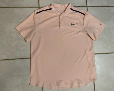RARE NIKE Roger Federer RF Montreal 2017 Henley Polo Shirt Men’s XL 854611-658 - Image 1 of 4