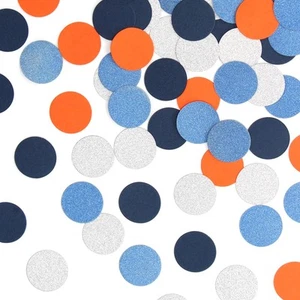 Blue-Silver Orange Space Party-Decorations Confetti, 300pcs Graduation 2025 G... - Picture 1 of 7