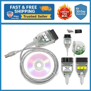 Compact Mini VCI USB Cable for Toyota: Supports Multiple Diagnostic Protocols - Picture 1 of 9