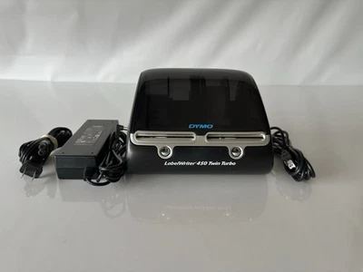 Impresora de etiquetas DYMO Labelwriter 450 Twin Turbo con adaptador de CA, etiquetas, cable USB Foto 1 de 4